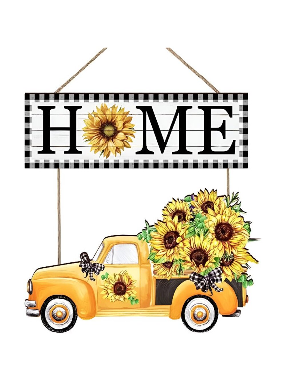Sunflower Wall Decor-Sunflower Front Porch Wall Decor Summer Fall Farmhouse